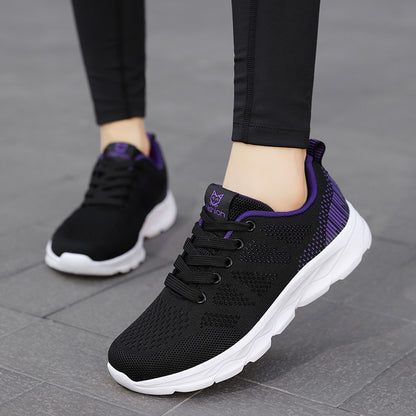 Sneakers Women Shoes Flats Casual Sport Shoe Woman Lace-Up Spring Summer Mesh Light Breathable zapatillas deportivas mujer