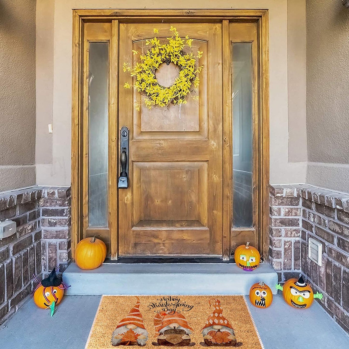 Coir Welcome Mats Entrance Door Floor Non-slip Mat Foot Pad Home Carpet For Hallway Bath Kitchen