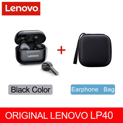 NEW Original Lenovo LP40/LP40pro TWS Wireless Earphone Bluetooth5.1 Dual Stereo Noise Reduction Bass Touch Control Earbuds