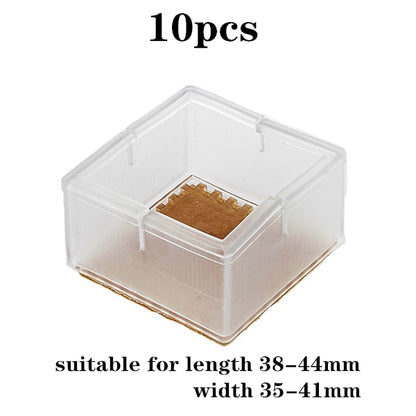New 16pcs Transparent Silicone Chair Leg  Furniture Legs Caps Feet Pads Furniture Table Covers Floor Protector Glides Feet Caps