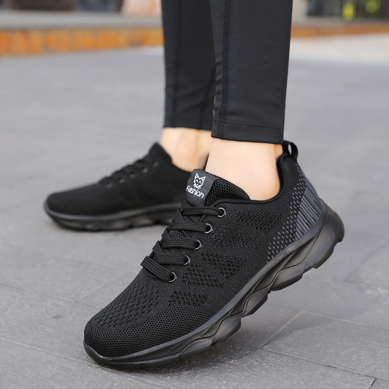 Sneakers Women Shoes Flats Casual Sport Shoe Woman Lace-Up Spring Summer Mesh Light Breathable zapatillas deportivas mujer