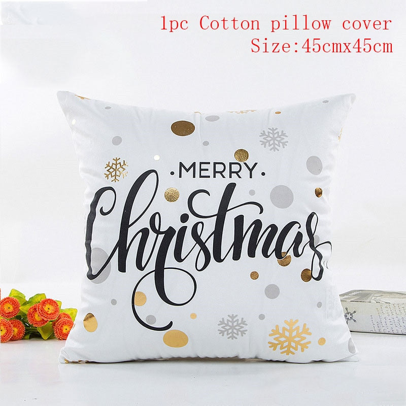 Christmas Cushion Cover 45*45 Red Merry Christmas Printed