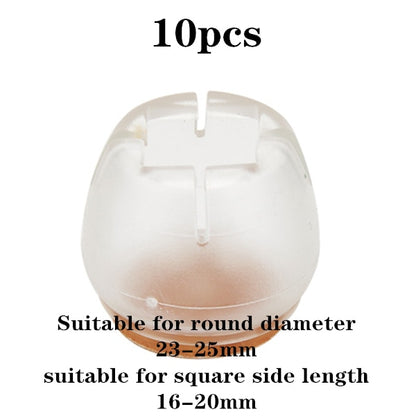 New 16pcs Transparent Silicone Chair Leg  Furniture Legs Caps Feet Pads Furniture Table Covers Floor Protector Glides Feet Caps