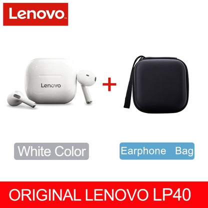 NEW Original Lenovo LP40/LP40pro TWS Wireless Earphone Bluetooth5.1 Dual Stereo Noise Reduction Bass Touch Control Earbuds