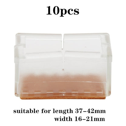 New 16pcs Transparent Silicone Chair Leg  Furniture Legs Caps Feet Pads Furniture Table Covers Floor Protector Glides Feet Caps