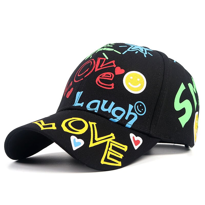 Baseball Cap Women Men 2022 Summer Letter Print Snapback Bone Gorras Para Hombre Casquette Femme Hip Hop Women's Hats Black Caps