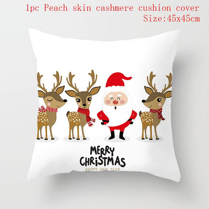 Christmas Cushion Cover 45*45 Red Merry Christmas Printed