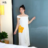 Wearable Bath Towel Superfine Fiber Towels Soft and Absorbent Chic Towel for Autumn