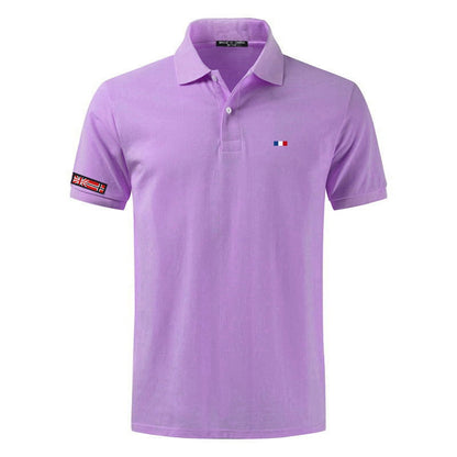 NEGIZBER New Man Polo Shirt Mens Casual Deer Embroidery Cotton Polo shirt Men Short Sleeve High Quantity polo men