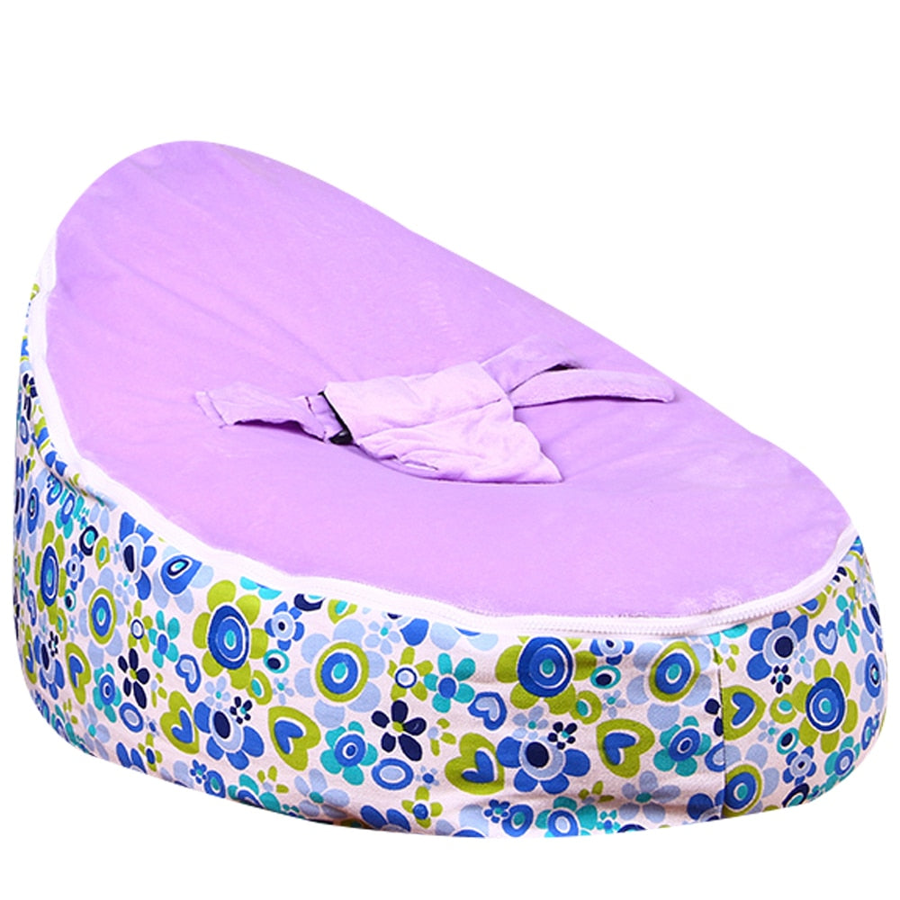 Levmoon Medium Ewha Print Bean Bag Chair Kids Bed For Sleeping Portable Folding