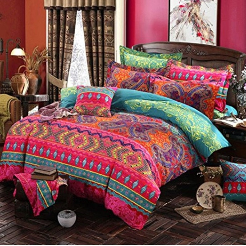 Bohemian 3d comforter bedding sets Mandala duvet cover set winter bedsheet