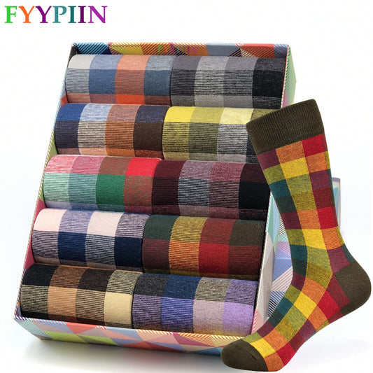 New Men's Socks Casual Business Dress High Quality Happy