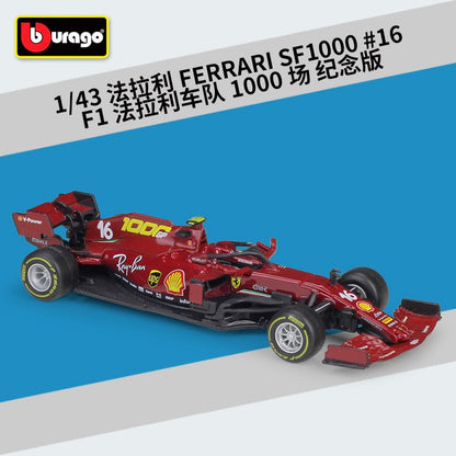 Bburago 1:43 2021 F1 Red Bull Racing RB16B 33# Max Verstappen 11# Sergio Perez Formula one Simulation alloy super toy car model