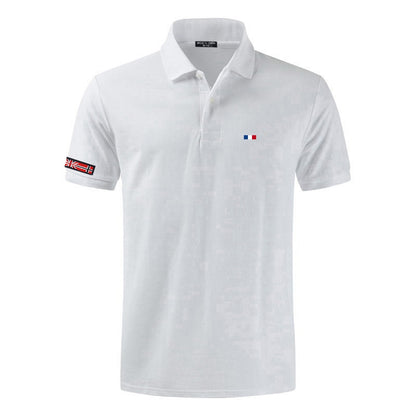 NEGIZBER New Man Polo Shirt Mens Casual Deer Embroidery Cotton Polo shirt Men Short Sleeve High Quantity polo men