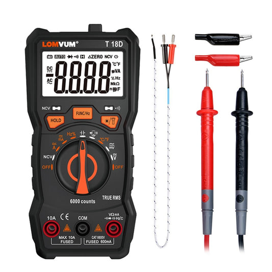LOMVUM TRUE RMS Multimeter 6000 COUNTS High Precision Digital Multimeter
