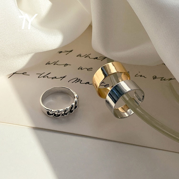 2020 New Gothic Style Three Piece Opening Rings For Woman Fashion