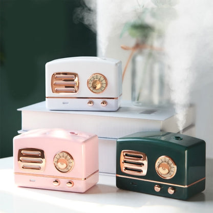 Retro Radio Shape Large Capacity Portable Desktop Air Humidifier USB Mist Maker Aroma