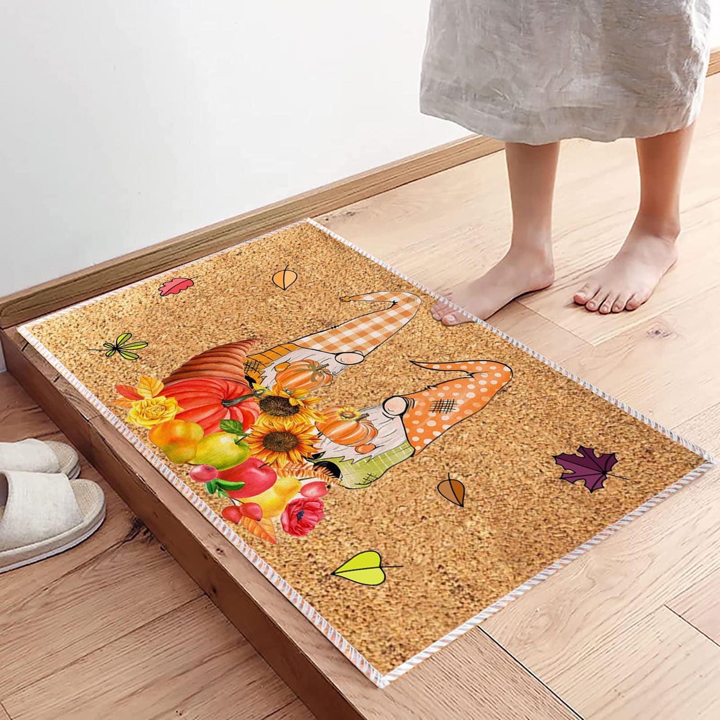 Coir Welcome Mats Entrance Door Floor Non-slip Mat Foot Pad Home Carpet For Hallway Bath Kitchen