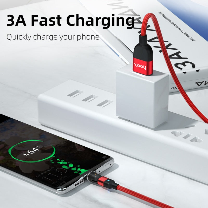 Cable Micro USB Type C for Xiaomi Mi 11 10 3A Fast Charging Wire Cord for IPhone 11 12Pro Max Data Cord