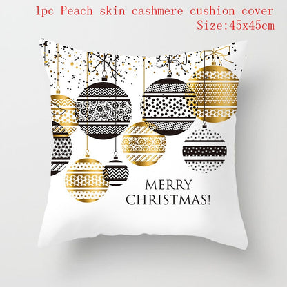 Christmas Cushion Cover 45*45 Red Merry Christmas Printed