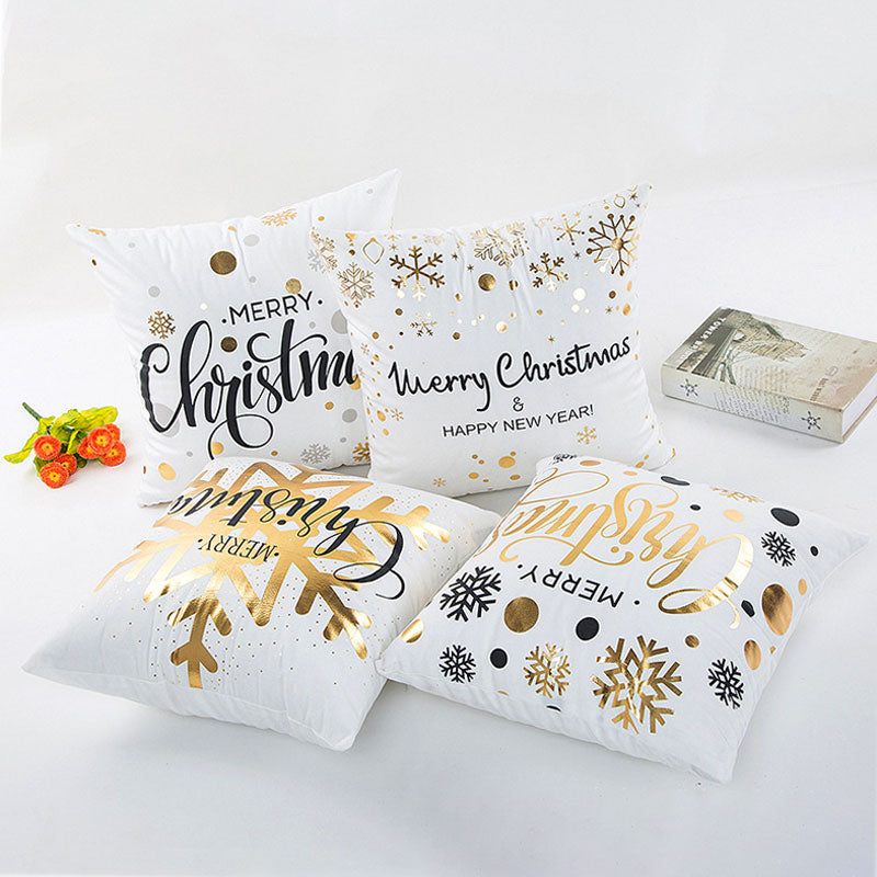 Christmas Cushion Cover 45*45 Red Merry Christmas Printed