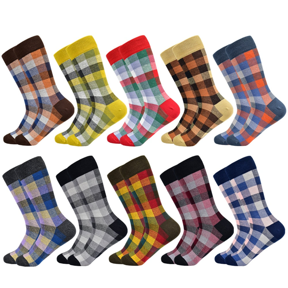 New Men's Socks Casual Business Dress High Quality Happy