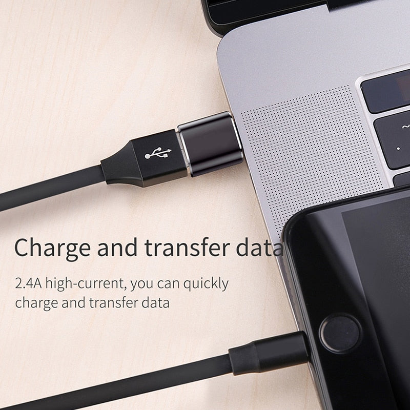 USB To Type C OTG Adapter USB-C Male To Micro USB Type-c Female Converter For Iphone Samsung