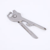 Portable 6-in-1 Multifunction Keychain Outdoor Camping Survival