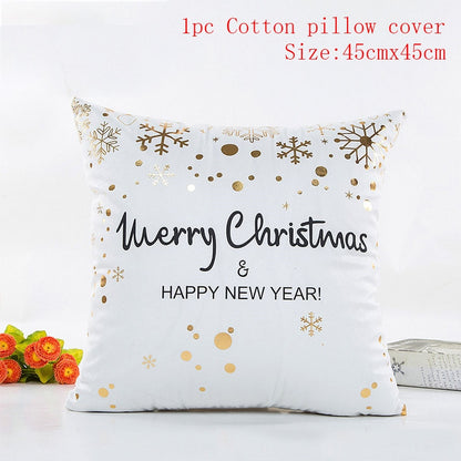 Christmas Cushion Cover 45*45 Red Merry Christmas Printed