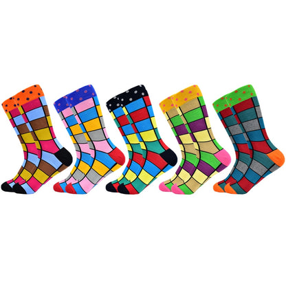 New Men's Socks Casual Business Dress High Quality Happy