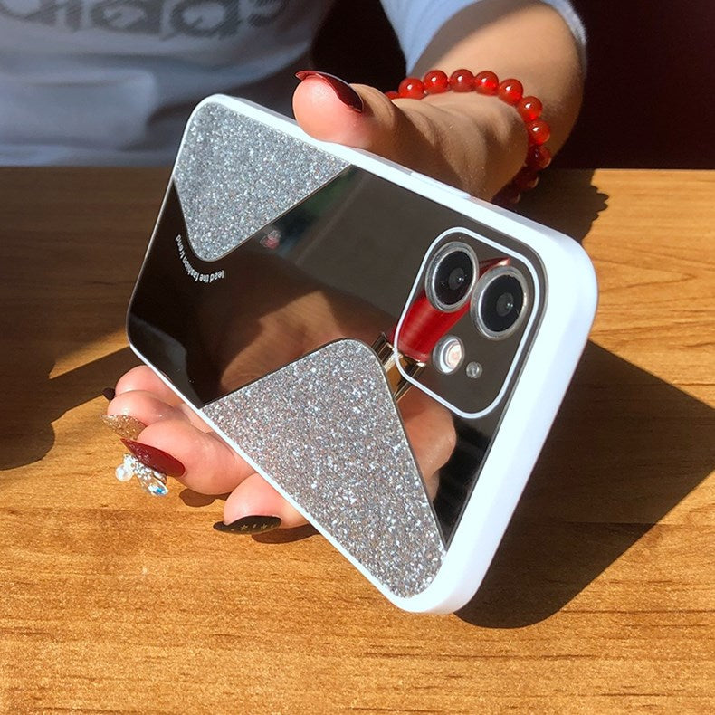Bling Glitter Makeup Mirror Phone Case For iPhone 12 11 Pro MAX X XS XR 8 7
