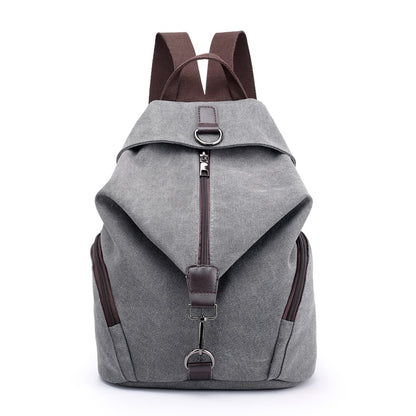 Fashion Canvas Female Backpack Multifuction Casual Backpack For Teenager Girls 2021 New Summer Women Large Capacity Shoulder Bag
