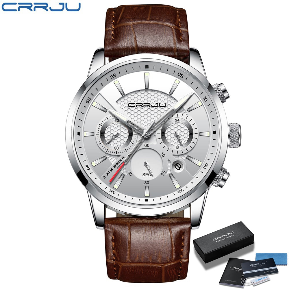 Watch Top Brand Luxury Business Clock Male Sport Waterproof Date Chronograph