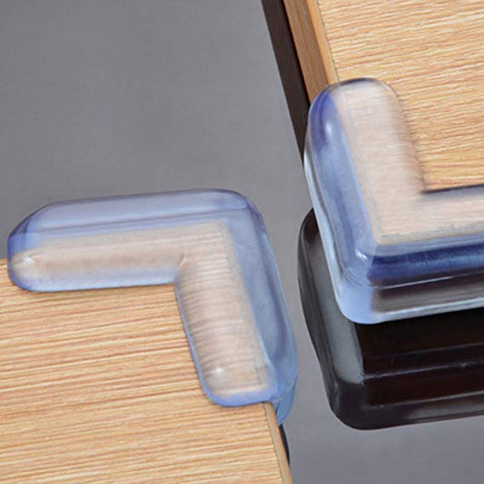 4pcs Transparent Anti-collision Angle PVC Pad Child Safety Corner Guard Baby Collision Proof Protector Table Corner Bumper - Shopy Max