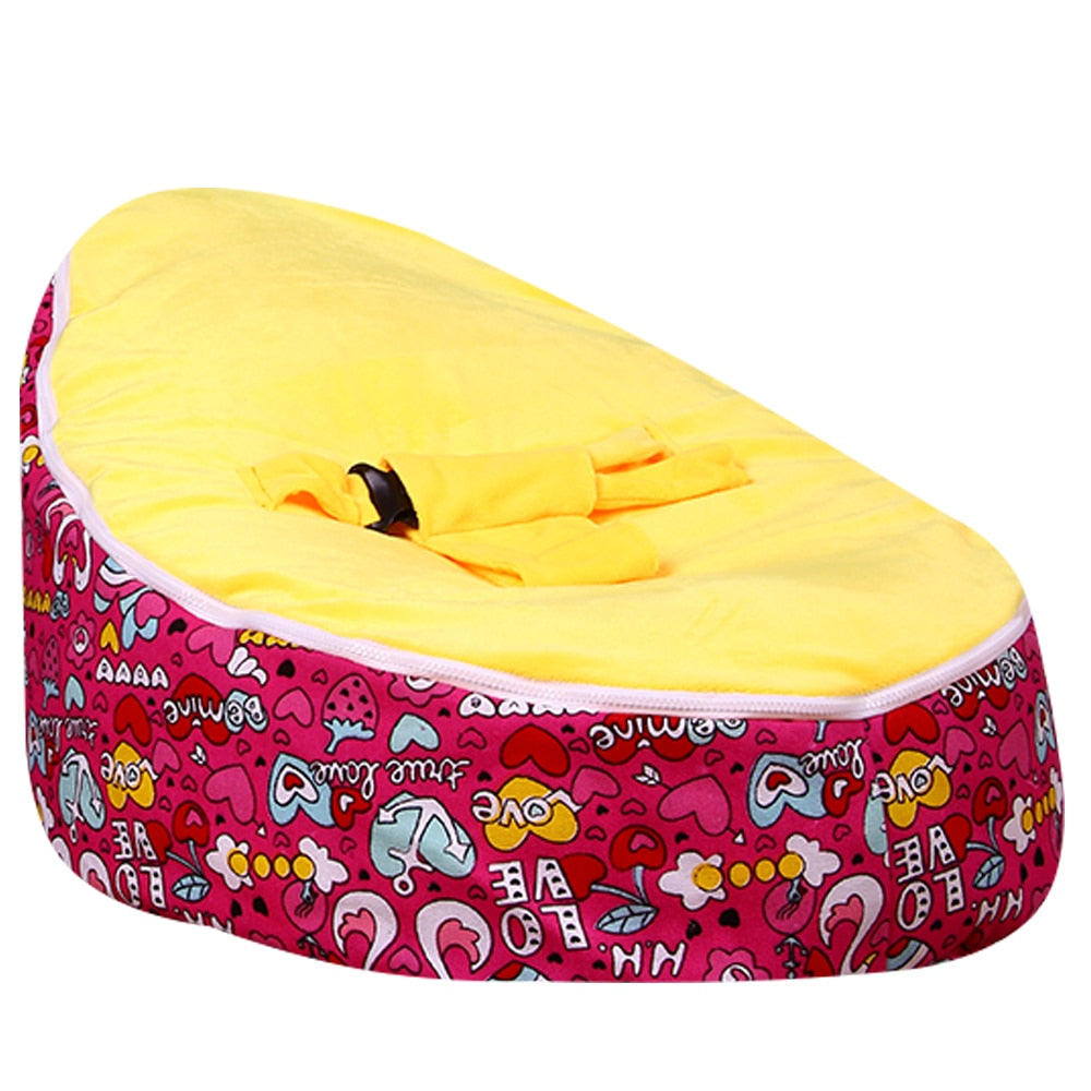 Levmoon Medium Ewha Print Bean Bag Chair Kids Bed For Sleeping Portable Folding