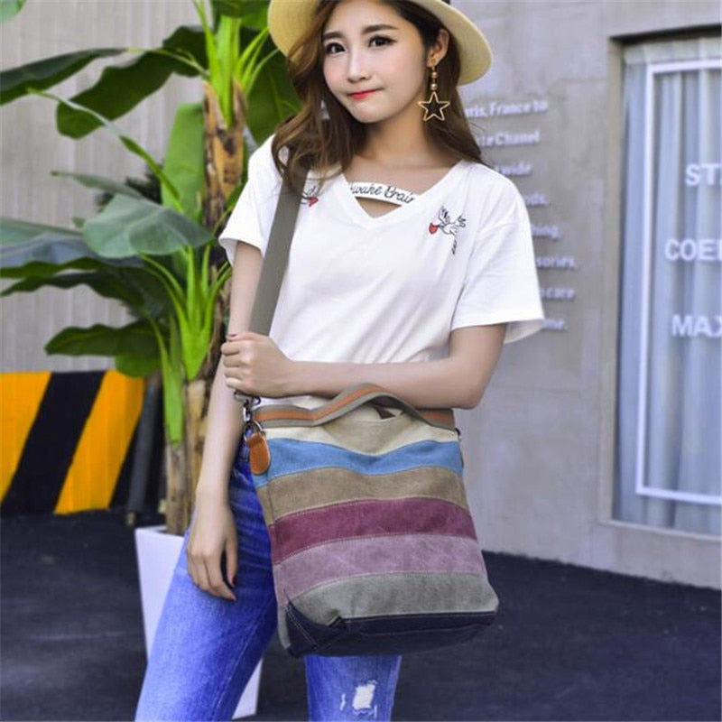 New Crossbody Bags for Women 2020 Canvas Handbag Women's Shoulder Bag feminina