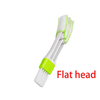 Car-styling Auto Accessories 2 In 1 Car Air-conditioner Outlet Cleaning Tool Long Durable Multi-purpose Duster Brush Cleaner