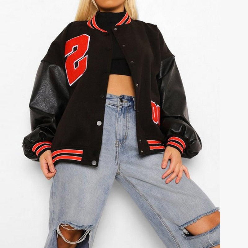 Spring And Autumn Vibe Style Baseball Uniform New Bomber