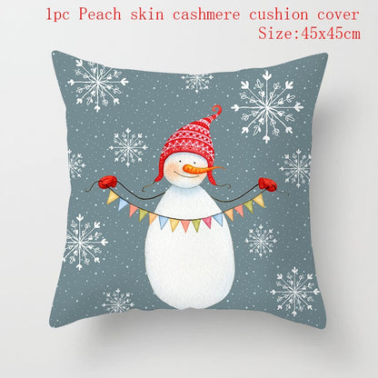 Christmas Cushion Cover 45*45 Red Merry Christmas Printed