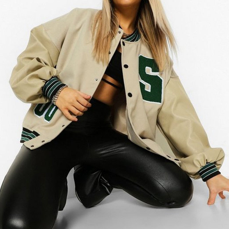 Spring And Autumn Vibe Style Baseball Uniform New Bomber