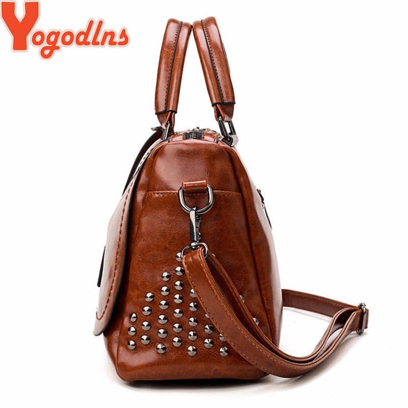 Handbags PU Leather Women Bag Sequined Shoulder Bag Designer Women Leather