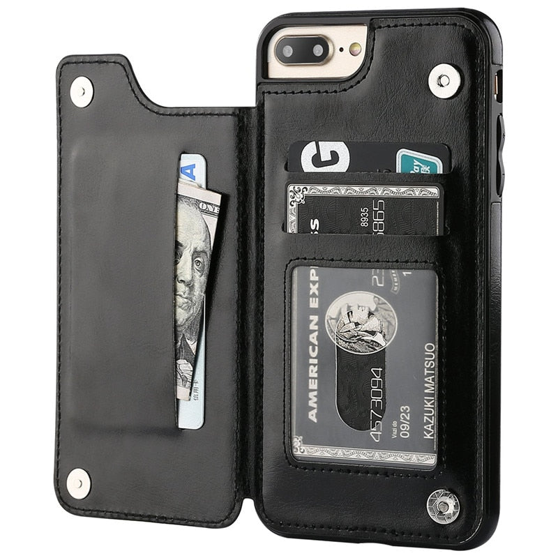 Business Wallet Cases For iPhone 13 Mini 11 12 Pro XS Max XR X