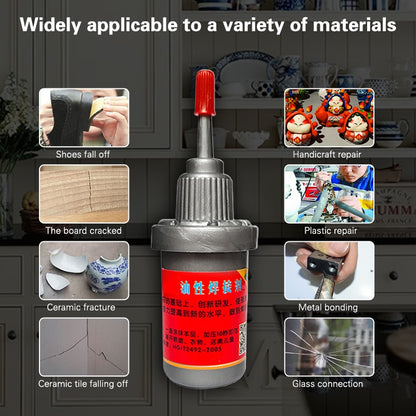 Metal Welding Flux Oily Strong Welding Flux Universal Glue Oily Raw Glue Welding Flux Glue Multi Purpose Adhesive Super Glue 1pc