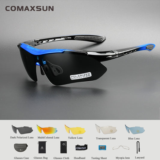 COMAXSUN Professional Polarized Cycling Glasses Bike Goggles Outdoor