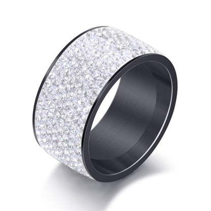 Wholesale 8 row Crystal Rings for Women Austria Crystal Ring Stainless Steel