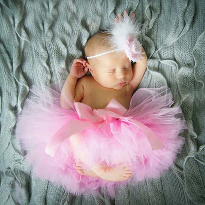 New Newborn Baby Butterfly Wings Flower Headband Outfit Set Infant