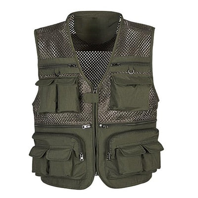 Unloading Men's Vest Tactical Webbed Gear Coat Summer Photographer