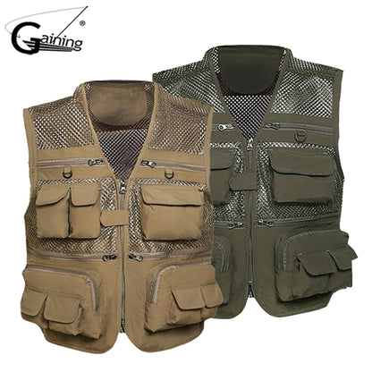 Unloading Men's Vest Tactical Webbed Gear Coat Summer Photographer