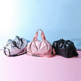 Women&#39;s Oxford Cloth Travel Bag Large Capacity Shoulder Bag Soft Dry And Wet Separation Bag Independent Shoes Waterproof Handbag
