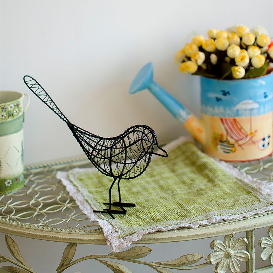 VILEAD Iron Bird Figurines Nordic Abstract Statue Miniatures Animal  Home Decoration Accessories Interior Living Room Desk Decor